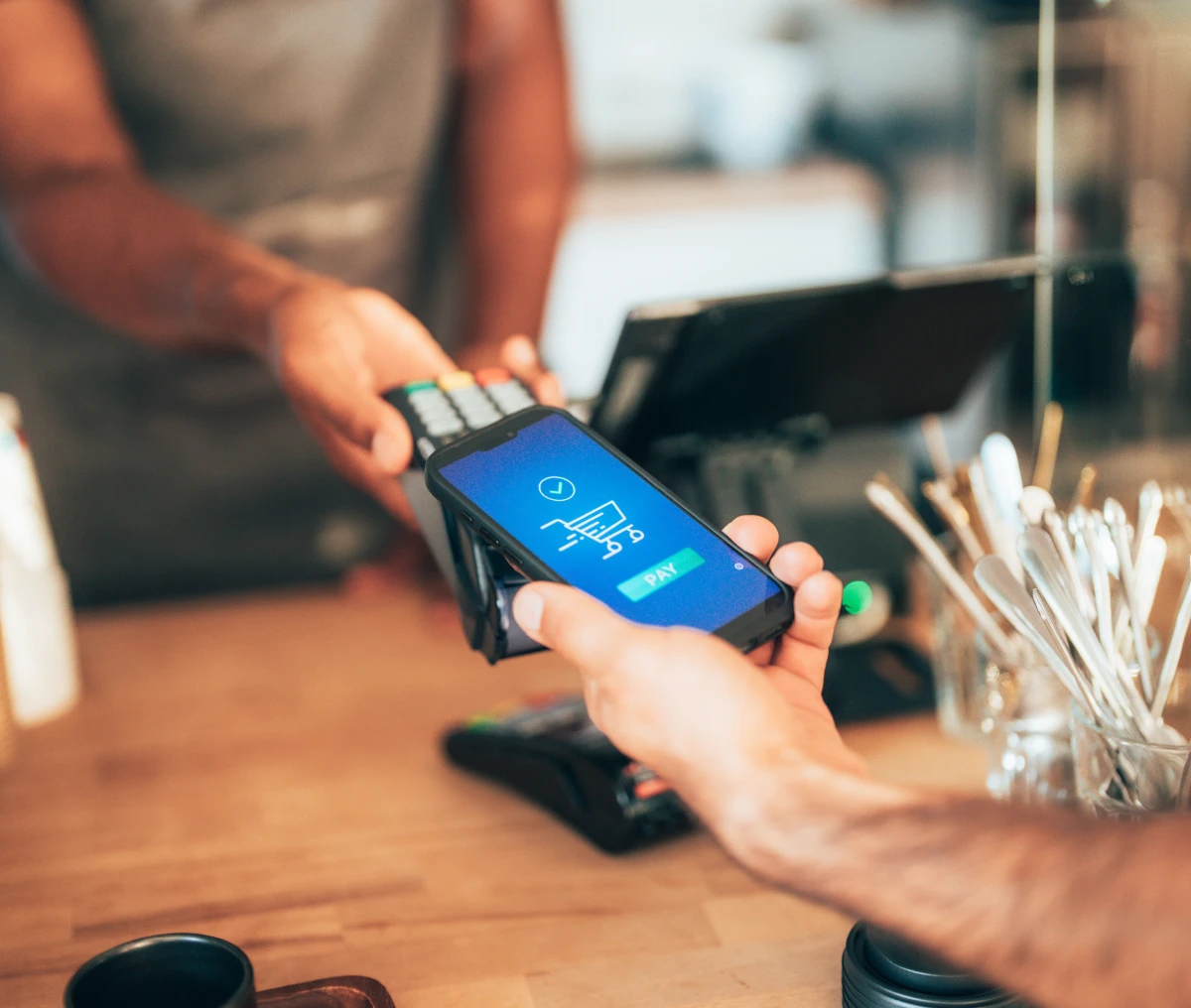Contactless transaction using mobile phone