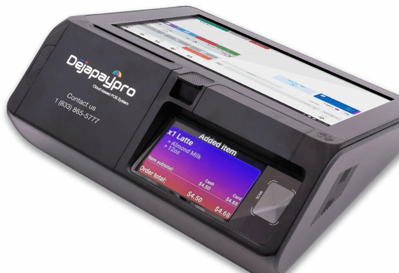 Digital device with colorful touchscreen displaying data and interface.
