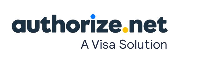 Logo of a Visa solution company with stylized text and colored dots.